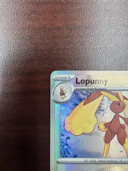 2025 Pokemon SV Prismatic Evolutions Lopunny Reverse Holo Master Ball #084/131 - Image 3