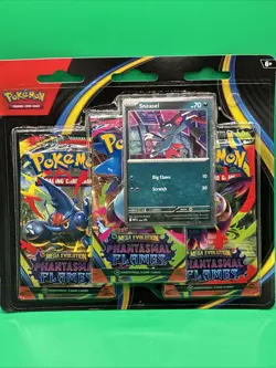 Pokemon TCG: Phantasmal Flames 3-Pack Blister - Sneasel Promo - Image 1