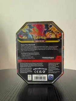 Pokemon TCG Mega Charizard ex Tin Box - Charizard X (w/4 Booster Packs) - Image 2