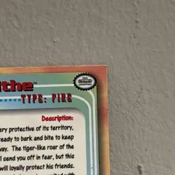 Growlithe 2000 Topps Chrome Pokemon T.V. Animation #58 MP-HP - Image 4