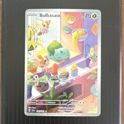 Pokemon Bulbasaur Illustration Rare Full Art Holo Sv07: Stellar Crown 143/142 - Image 2