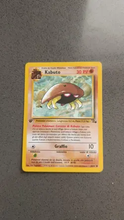 Kabuto 1ed Prima Edizione Ita Set Fossil Carta Pokemon 50/62 - Image 1
