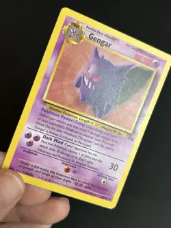 Pokemon TCG Gengar 20/62 Fossil MP/HP - Image 3