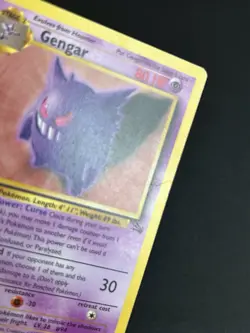 Pokemon TCG Gengar 20/62 Fossil MP/HP - Image 4