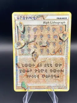 Pokemon Alph Lithograph FOUR HGSS Triumphant 2010 LP Rare No Bends Or Creases - Image 1