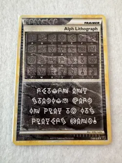 Pokemon Alph Lithograph #THREE – 2010 Undaunted – Secret Rare – Near Mint - Image 1