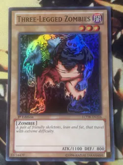 Yugioh: Three-Legged Zombies - LCYW-EN226 - Ultra Rare - 1st Edition - MP - Image 1