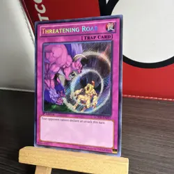 SECRET RARE Threatening Roar 1st Edition Yugioh LCYW-EN297 + BONUS HOLO - Image 2