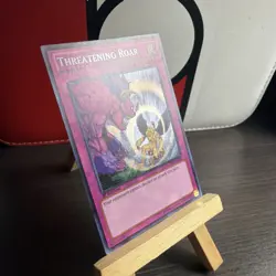 SECRET RARE Threatening Roar 1st Edition Yugioh LCYW-EN297 + BONUS HOLO - Image 3