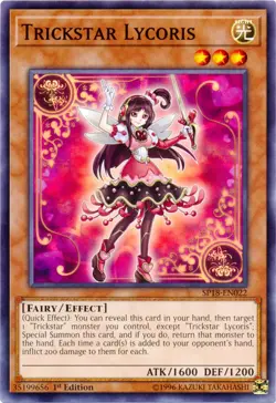 Trickstar Lycoris - SP18-EN022 - Common - 1st Edition NM Yugioh Star Pack VRAINS - Image 1