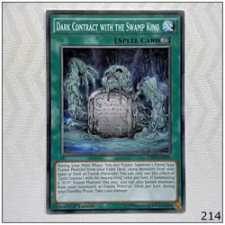 Dark Contract with the Swamp King - SDPD-EN025 - Common 1st Edition Yugioh - Image 1