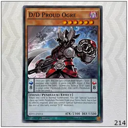 D/D Proud Ogre - SDPD-EN014 - Common 1st Edition Yugioh - Image 1