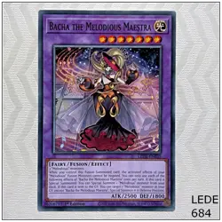 Bacha the Melodious Maestra - LEDE-EN035 - Common 1st Edition Yugioh - Image 1