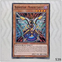 Raidraptor - Mimicry Lanius - CROS-EN017 - Common 1st Edition Yugioh - Image 1