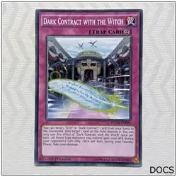 Dark Contract with the Witch - DOCS-EN095 - Common 1st Edition Yugioh - Image 1