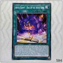 Abyss Script - Rise of the Abyss King - LED3-EN054 - Common 1st Edition Yugioh - Image 1