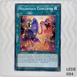 Melodious Concerto - LEDE-EN056 - Common 1st Edition Yugioh - Image 1
