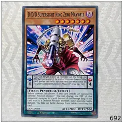 D/D/D Supersight King Zero Maxwell - LIOV-EN095 - Common 1st Edition Yugioh - Image 1