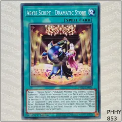 Abyss Script - Dramatic Story - PHHY-EN064 - Common 1st Edition Yugioh - Image 1