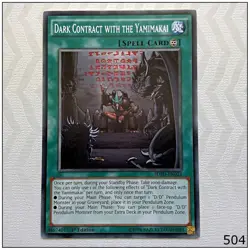Dark Contract with the Yamimakai - SDPD-EN023 - Common 1st Edition Yugioh - Image 1