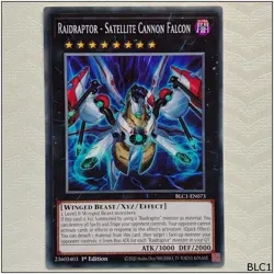 Raidraptor - Satellite Cannon Falcon - BLC1-EN073 - Common 1st Edition Yugioh - Image 1