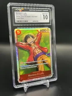 2025 One Piece Starter Deck EX Gear 5 ST21-014. Monkey D. Luffy Super Rare 10/10 - Image 2