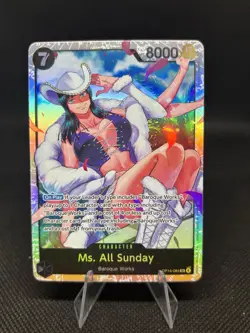 One Piece #OP14-084 Ms. All Sunday Super Rare SR The Azure Sea's Seven - Image 1