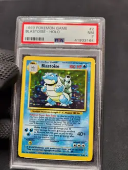 1999 Pokemon Base Set Blastoise Holo #2 PSA 7 Near Mint Graded Pokemon Card - Image 1