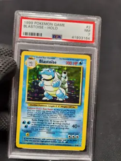 1999 Pokemon Base Set Blastoise Holo #2 PSA 7 Near Mint Graded Pokemon Card - Image 4