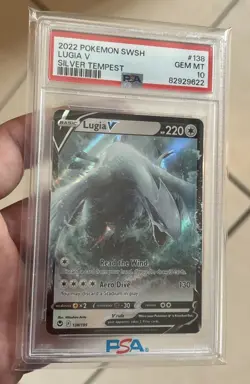 PSA 10 Lugia V 138/195 Silver Tempest Pokemon Card - Image 1