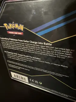 Pokemon Crown Zenith Galarian Moltres Tin with Promo Card New Sealed - Image 3