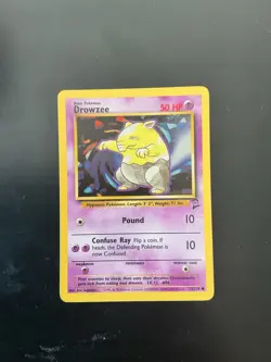 Pokemon Vintage Drowzee Card Base Set 2 #49/102 WotC 1999 - Image 1