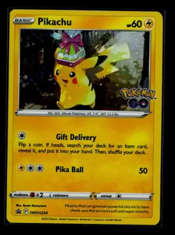 Pokemon TCG Card Pikachu Sword & Shield Promo SWSH234 Holo - NM - Image 1