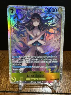 Bandai One Piece CCG Nico Robin EB03-055 Super Rare Full Art Holo Character Card - Image 2