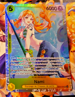 One Piece Card Game Francais Carte Holo Nami EB03-053 SR Mint - Image 1