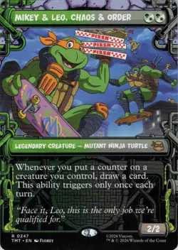 MTG Mikey & Leo, Chaos & Order (Showcase) (247) | NM | TMNT {TMT} - Image 1