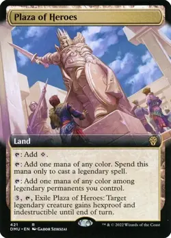 Plaza of Heroes - Extended Art DMU NM MTG - Image 1