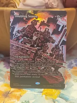 Doubling Season TMNT MTG Borderless Foil 0011 Pack Fresh - Image 1