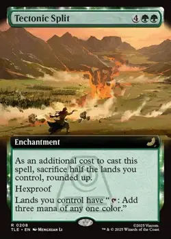 Tectonic Split - Extended Art TLE NM MTG - Image 1