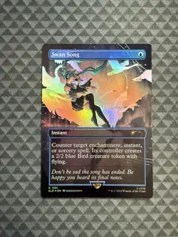 MTG Swan Song #1591 Rainbow Foil Rare Secret Lair Drop Series (SLD) - Image 1