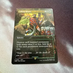 MTG Culling Ritual Borderless NM secret lair Promo Final Fantasy Magic 0001 - Image 1