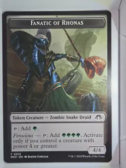 Fanatic of Rhonas Engery Double Sided - T15 - MTG - Modern Horizons 3 (MH3) - Image 1