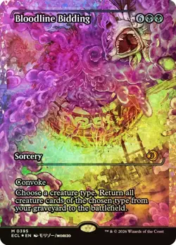 🌈 Bloodline Bidding (Showcase FOIL) Mythic MTG Lorwyn Eclipsed - NM/M - Image 1