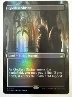 Godless Shrine (Borderless) (Foil) - MTG Ravnica Remastered - Image 1