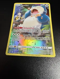 Full Art - Snorlax Pokemon Sword & Shield Lost Origin Trainer Gallery #TG10 - Image 5