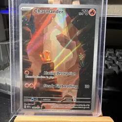 Pokemon Charmander Holo 168/165 Scarlet & Violet 151 Basic Card 2023 - Image 1
