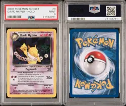 Pokemon Dark Hypno Team Rocket Unlimited Holo Rare #9 PSA 9 Mint - Image 3