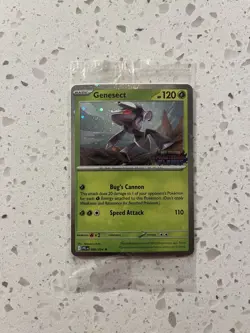 2025 Pokemon Phantasmal Flames, Genesect Stamped cosmic Promo #008 [sealed] - Image 1