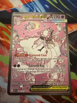 Pack Fresh Pokemon Ascended Heroes Mega Diancie EX SIR 282/217 NM Mint - Image 1