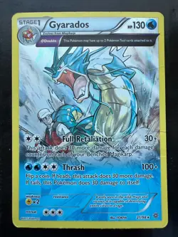 Pokemon XY Ancient Origins Gyarados Holo Rare Card 21/98 (HP) - Image 1